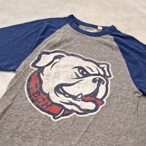 League Classic‎ Fit LA Tech Sz Sm Tshirt Vintage Style Football Baseball
